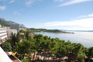 Utsikten fra Biokovka Hotell.