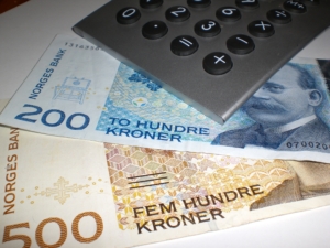 Kalkulator og norske pengesedler