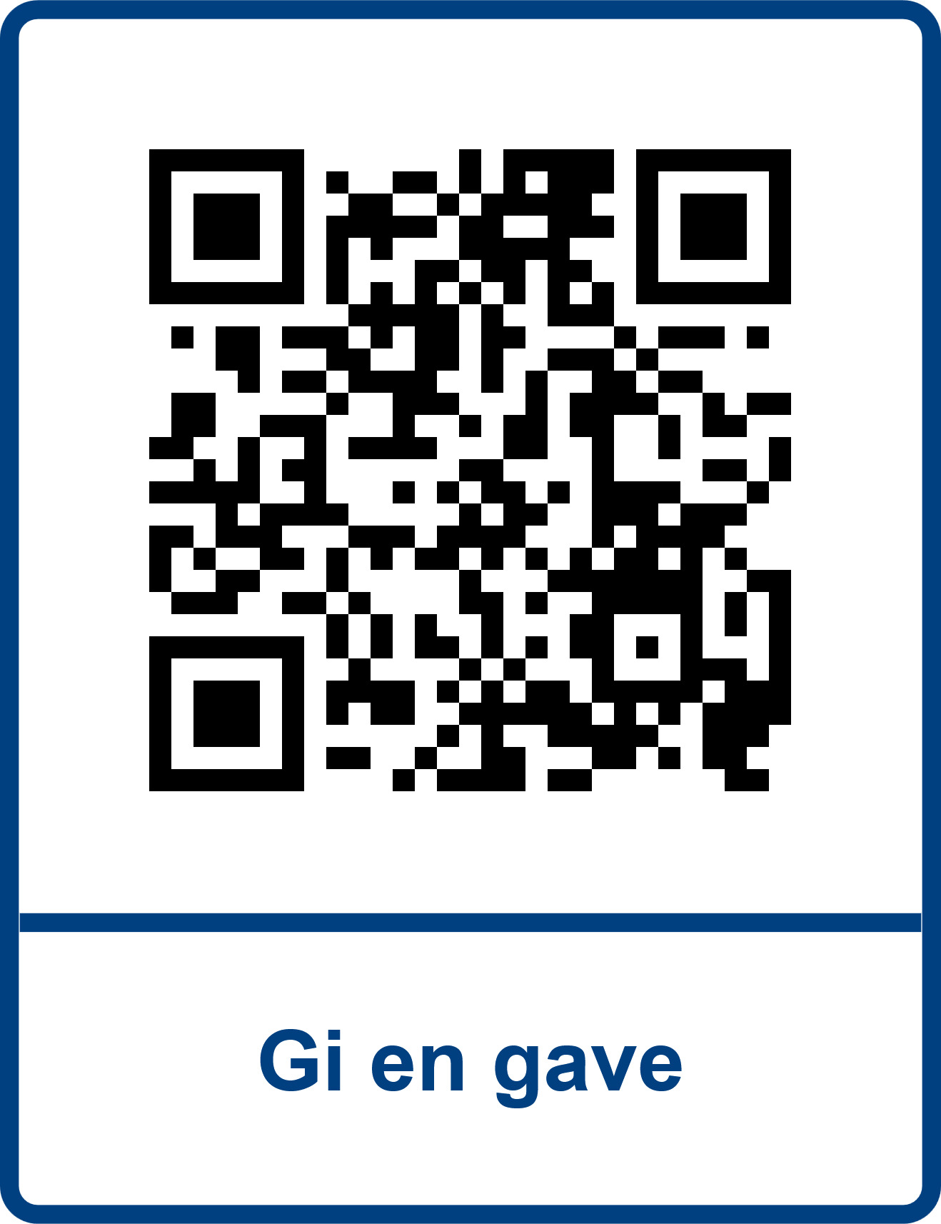 gi en gave