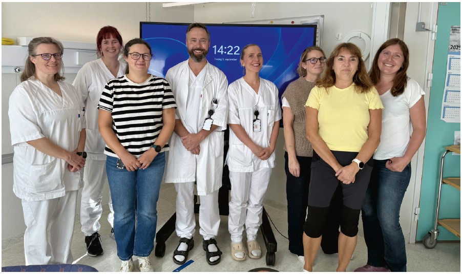 Fellesbilde av forskerteame bak MicroSpA-studien ved Universitetssykehuset i Nord-Norge